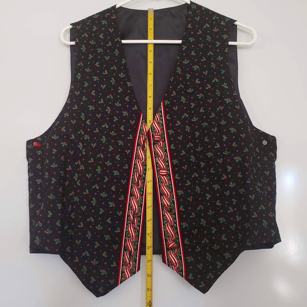Vera Bradley Vintage Christmas Vest Women's L